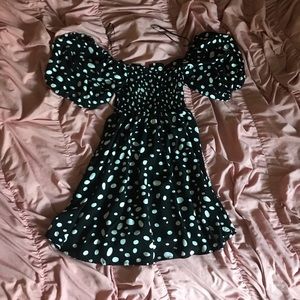 Adorable polka dot mini dress